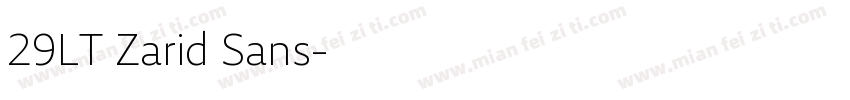 29LT Zarid Sans字体转换